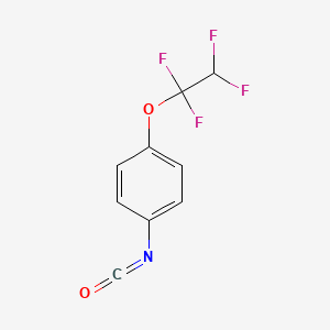 molecular formula C9H5F4NO2 B6291914 4-(1,1,2,2-Tetrafluoroethoxy)phenyl isocyanate, 99% CAS No. 60985-25-3