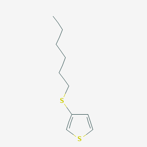 molecular formula C10H16S2 B6291940 Poly[3-(hexylthio)thiophene-2,5-diyl] CAS No. 161406-04-8