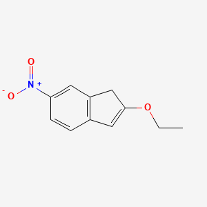 molecular formula C11H11NO3 B6291973 2-Ethoxy-6-nitro-1H-indene CAS No. 885959-08-0