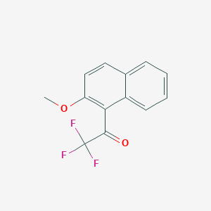 molecular formula C13H9F3O2 B6291981 2,2,2-Trifluoro-1-(2-methoxy-naphthalen-1-yl)ethanone, 97% CAS No. 169295-61-8
