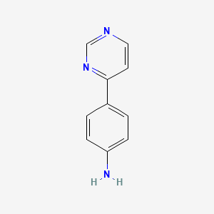 molecular formula C10H9N3 B6292003 4-(4-Aminophenyl)pyrimidine CAS No. 69491-58-3