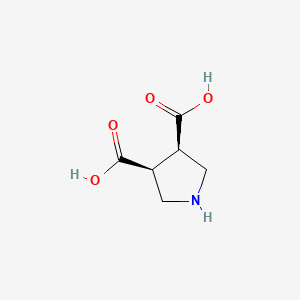molecular formula C6H9NO4 B6292007 cis-3,4-Pyrrolidinedicarboxylic acid CAS No. 1212188-71-0