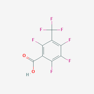 molecular formula C8HF7O2 B6292045 2,3,4,6-Tetrafluoro-5-(trifluoromethyl)benzoic acid, 95% CAS No. 140455-12-5