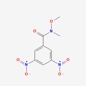 molecular formula C9H9N3O6 B6292091 N-Methoxy-N-methyl-3,5-dinitrobenzamide CAS No. 1187989-94-1