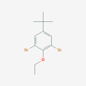molecular formula C12H16Br2O B6292102 1,3-Dibromo-5-(tert-butyl)-2-ethoxybenzene CAS No. 2643368-02-7