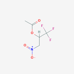 molecular formula C5H6F3NO4 B6292193 1,1,1-Trifluoro-3-nitro-2-propanol acetate CAS No. 2768-27-6