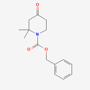 molecular formula C15H19NO3 B6292278 Benzyl 2,2-dimethyl-4-oxo-piperidine-1-carboxylate CAS No. 132644-87-2