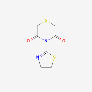 molecular formula C7H6N2O2S2 B6292283 4-(1,3-Thiazol-2-yl)-3,5-thiomorpholinedione CAS No. 338391-90-5