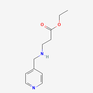 molecular formula C11H16N2O2 B6292286 Ethyl 3-[(pyridin-4-ylmethyl)amino]propanoate CAS No. 131436-67-4