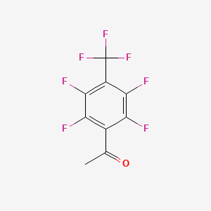 molecular formula C9H3F7O B6292362 2,3,5,6-Tetrafluoro-4-(trifluoromethyl)acetophenone CAS No. 129322-84-5