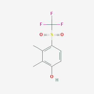 molecular formula C9H9F3O3S B6292371 2,3-Dimethyl-4-(trifluoromethylsulfonyl)phenol CAS No. 129644-80-0