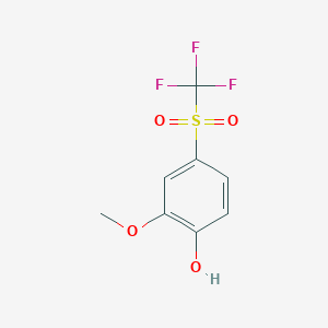 2-Methoxy-4-(trifluoromethylsulfonyl)phenol