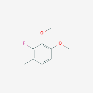 molecular formula C9H11FO2 B6292387 2-Fluoro-3,4-dimethoxy-1-methylbenzene CAS No. 127685-75-0
