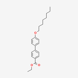 molecular formula C23H30O3 B6292410 4'-Octyloxy-biphenyl-4-carboxylic acid ethyl ester, 97% CAS No. 61922-31-4