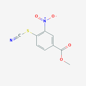 molecular formula C9H6N2O4S B6292436 Methyl 3-nitro-4-thiocyanatobenzoate CAS No. 6083-80-3