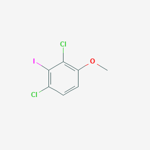 molecular formula C7H5Cl2IO B6292443 1,3-Dichloro-2-iodo-4-methoxybenzene CAS No. 2384443-96-1