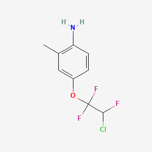 molecular formula C9H9ClF3NO B6292462 4-(2-Chloro-1,1,2-trifluoroethoxy)-2-methyl-aniline CAS No. 39211-42-2