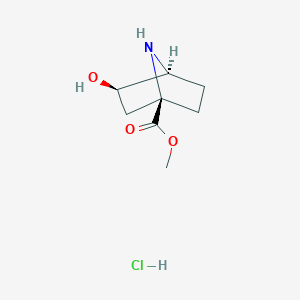 Methyl exo-3-hydroxy-7-azabicyclo[2.2.1]heptane-1-carboxylate;hydrochloride