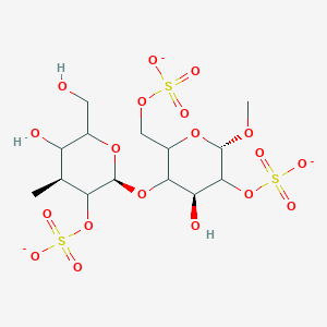 [(2S,4S)-4-hydroxy-5-[(2S,4S)-5-hydroxy-6-(hydroxymethyl)-4-methyl-3-sulfonatooxyoxan-2-yl]oxy-2-methoxy-6-(sulfonatooxymethyl)oxan-3-yl] sulfate