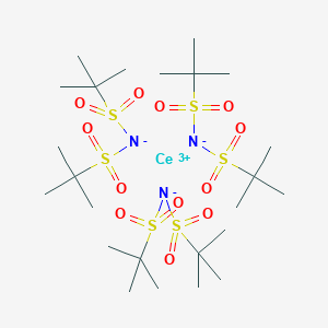 molecular formula C24H54CeN3O12S6 B6292505 Cerium(III) bis(trifluoromethanesulfonyl)imide, 98% CAS No. 1046099-39-1