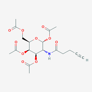 [(2R,3R,4R,5R,6R)-3,4,6-Triacetyloxy-5-(pent-4-ynoylamino)oxan-2-yl]methyl acetate