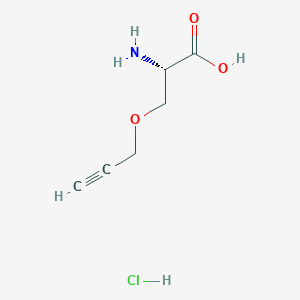 molecular formula C6H10ClNO3 B6292554 H-L-Ser(Propargyl)-OH*HCl CAS No. 1379006-45-7