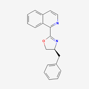 molecular formula C19H16N2O B6292619 1-[(4S)-4-Benzyl-4,5-dihydro-2-oxazolyl]isoquinoline, 98%, (99% ee) CAS No. 2058236-52-3