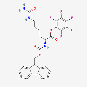 molecular formula C28H24F5N3O5 B6292668 Fmoc-Homocit-OPfp CAS No. 2565792-83-6