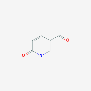 molecular formula C8H9NO2 B6292689 5-Acetyl-1-methylpyridin-2(1H)-one CAS No. 1126-42-7