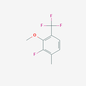 molecular formula C9H8F4O B6292722 2-Fluoro-3-methoxy-1-methyl-4-(trifluoromethyl)benzene CAS No. 2386519-70-4