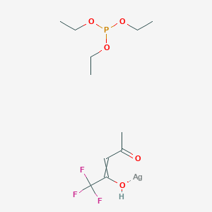 molecular formula C11H20AgF3O5P B6292780 Triethoxyphosphine(trifluoroacetylacetonate)silver(I), 98% CAS No. 783334-85-0
