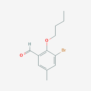 3-Bromo-2-butoxy-5-methylbenzaldehyde