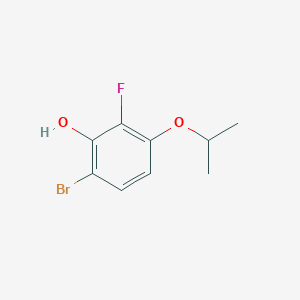 molecular formula C9H10BrFO2 B6292852 6-Bromo-2-fluoro-3-isopropoxyphenol CAS No. 2413441-32-2