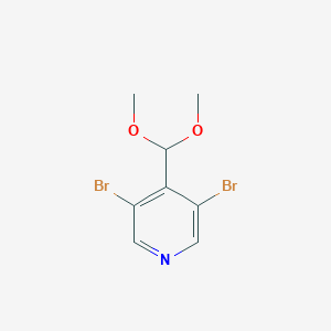 3,5-Dibromo-4-(dimethoxymethyl)pyridine