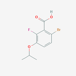 molecular formula C10H10BrFO3 B6292869 6-Bromo-2-fluoro-3-isopropoxybenzoic acid CAS No. 2413441-26-4