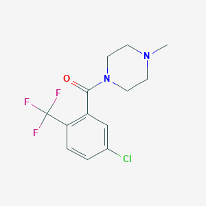 molecular formula C13H14ClF3N2O B6292880 (5-Chloro-2-(trifluoromethyl)phenyl)(4-methylpiperazin-1-yl)methanone CAS No. 2413441-07-1