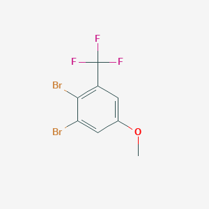 molecular formula C8H5Br2F3O B6292898 1,2-Dibromo-5-methoxy-3-(trifluoromethyl)benzene CAS No. 2383345-61-5