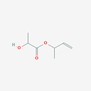 molecular formula C7H12O3 B062929 But-3-en-2-yl 2-hydroxypropanoate CAS No. 171089-58-0