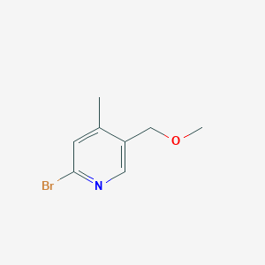 molecular formula C8H10BrNO B6292901 2-Bromo-5-(methoxymethyl)-4-methylpyridine CAS No. 2404734-31-0