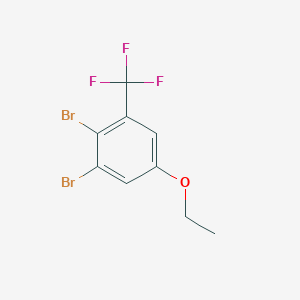 1,2-Dibromo-5-ethoxy-3-(trifluoromethyl)benzene