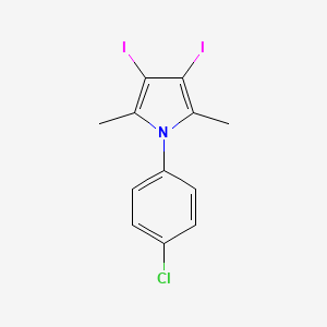 1-(4-Chlorophenyl)-3,4-diiodo-2,5-dimethyl-1H-pyrrole