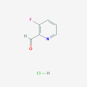 molecular formula C6H5ClFNO B6292939 3-Fluoropicolinaldehyde hydrochloride CAS No. 2404733-71-5