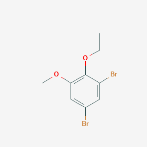 molecular formula C9H10Br2O2 B6292977 1,5-Dibromo-2-ethoxy-3-methoxybenzene CAS No. 2384859-41-8