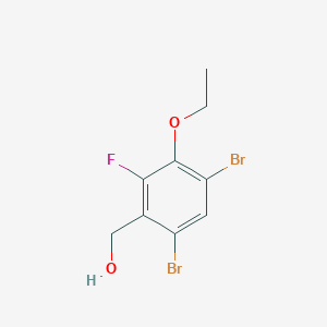 (4,6-Dibromo-3-ethoxy-2-fluorophenyl)methanol