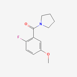 molecular formula C12H14FNO2 B6293014 (2-Fluoro-5-methoxyphenyl)(pyrrolidin-1-yl)methanone CAS No. 2220186-20-7