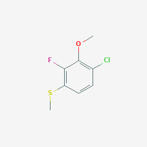 molecular formula C8H8ClFOS B6293076 (4-Chloro-2-fluoro-3-methoxyphenyl)(methyl)sulfane CAS No. 2404734-02-5