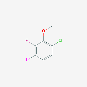 molecular formula C7H5ClFIO B6293082 1-Chloro-3-fluoro-4-iodo-2-methoxybenzene CAS No. 2384019-48-9