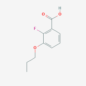 molecular formula C10H11FO3 B6293083 2-Fluoro-3-propoxybenzoic acid CAS No. 2404734-28-5