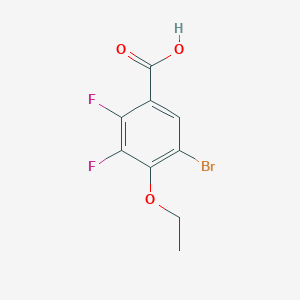 molecular formula C9H7BrF2O3 B6293098 5-Bromo-4-ethoxy-2,3-difluorobenzoic acid CAS No. 2404734-29-6