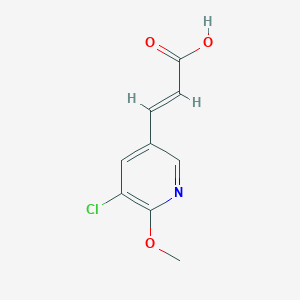 molecular formula C9H8ClNO3 B6293148 3-(5-Chloro-6-methoxypyridin-3-yl)acrylic acid CAS No. 2360396-56-9